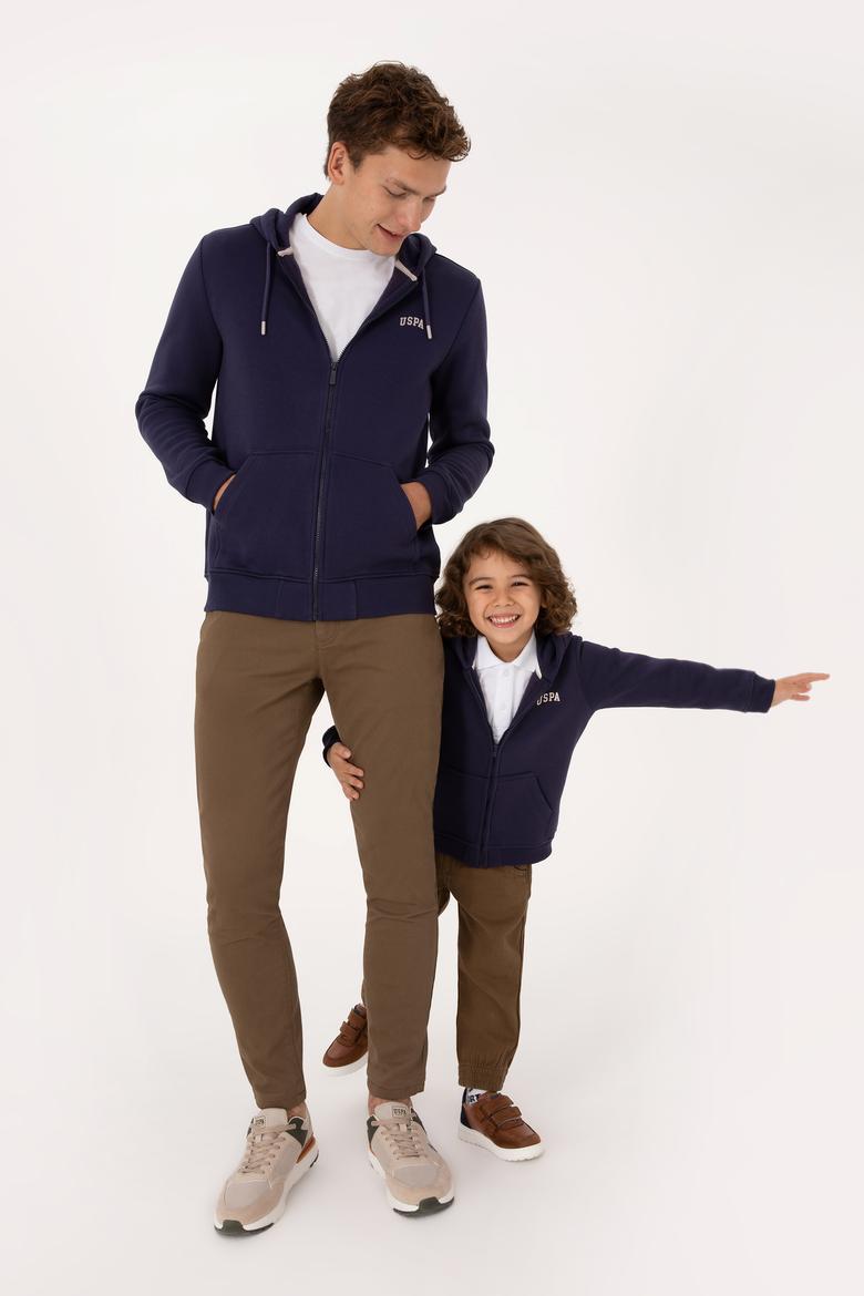 Erkek Regular Fit Mürdüm Şardonlu Örme Hırka