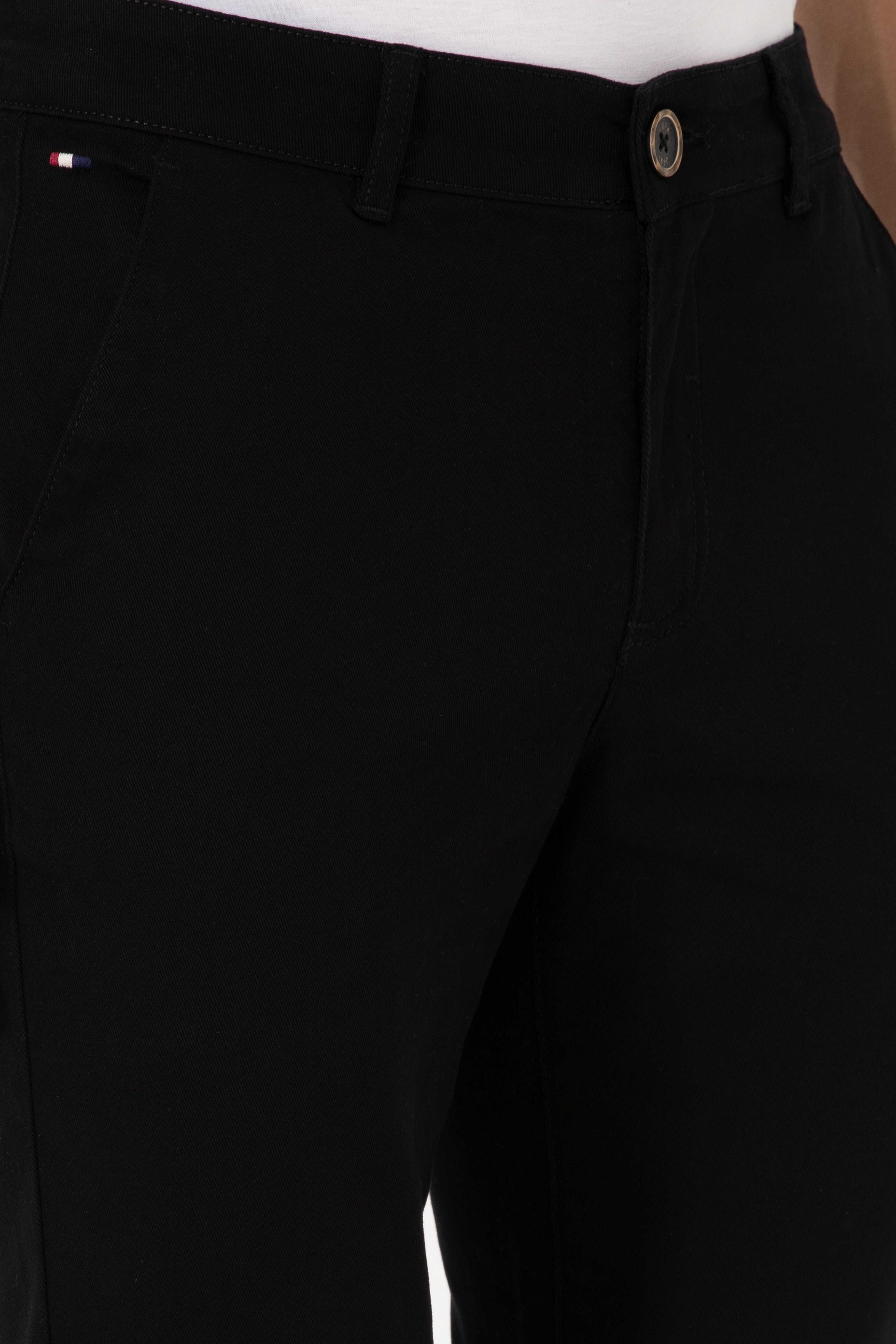 Erkek Slim Fit Siyah Kanvas Pantolon - Image 6