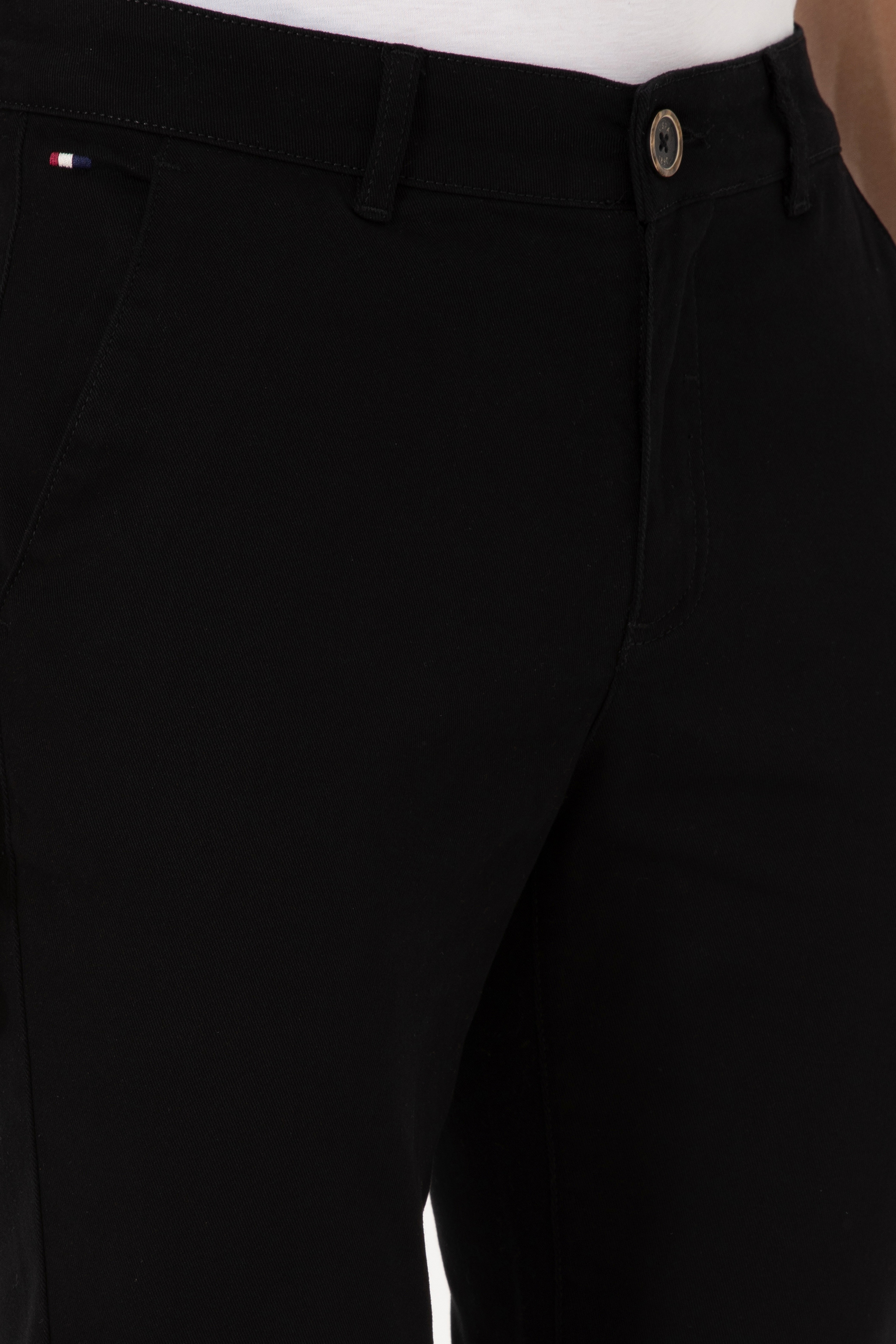 Erkek Slim Fit Siyah Kanvas Pantolon