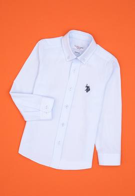 Erkek Çocuk Açık Mavi Uzun Kollu Basic Gömlek - 50316801025