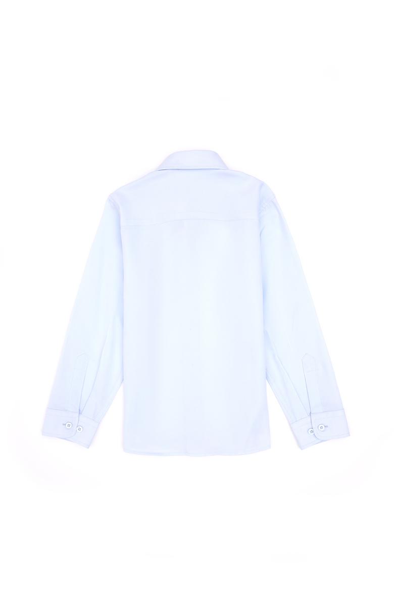 Erkek Çocuk Açık Mavi Uzun Kollu Basic Gömlek - 50316801025