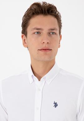 Erkek Beyaz Uzun Kollu Basic Gömlek - 50316723009