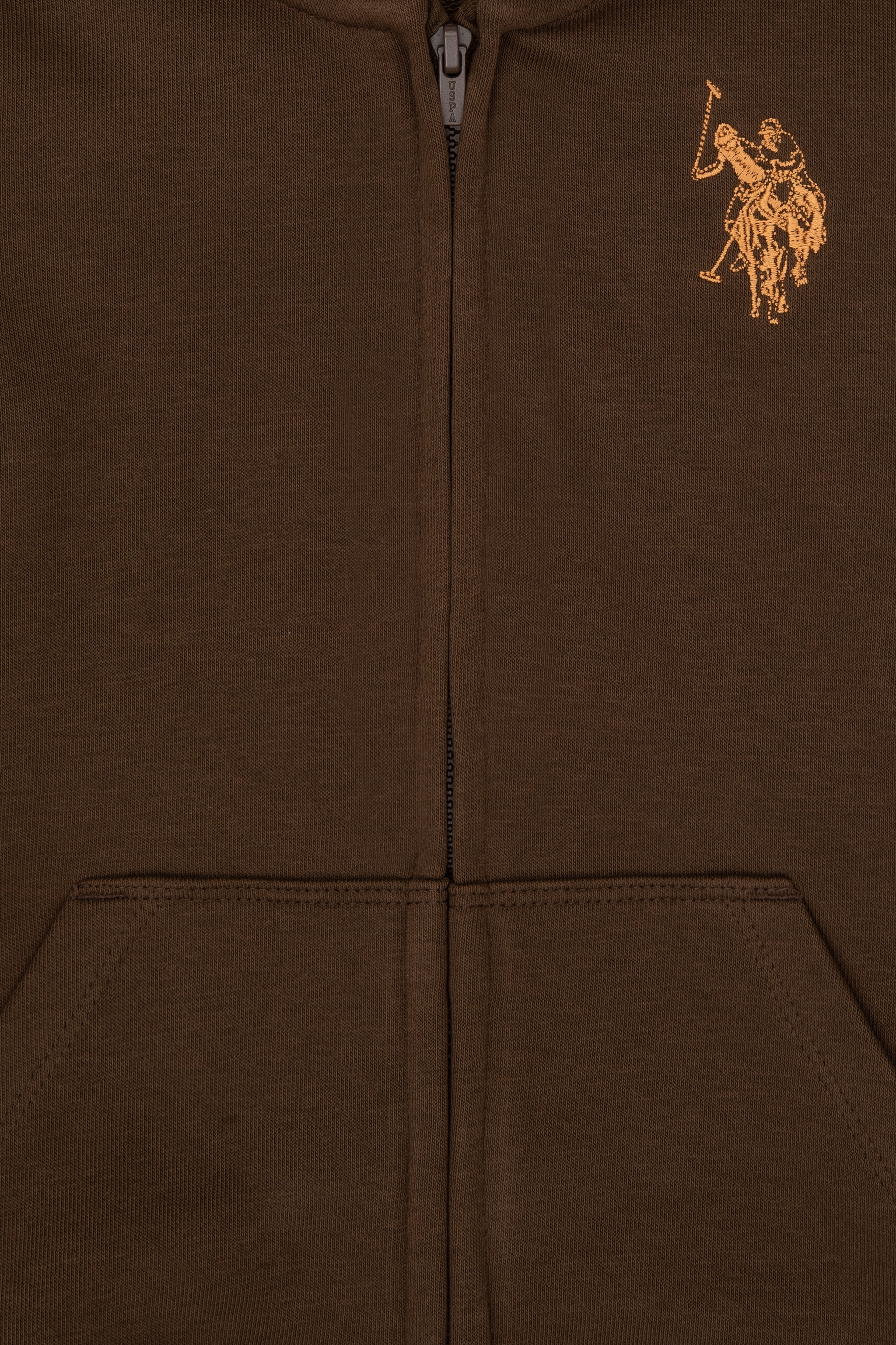 Erkek Çocuk Kahverengi Fermuarlı Kapüşonlu Sweatshirt - Image 7