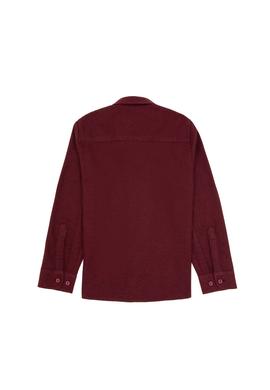 Erkek Çocuk Bordo Uzun Kollu Basic Gömlek - 50316769078