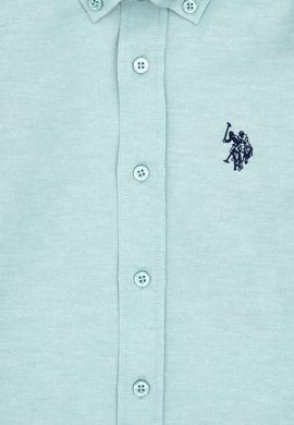 Erkek Çocuk Mint Uzun Kollu Basic Gömlek - 50316801081