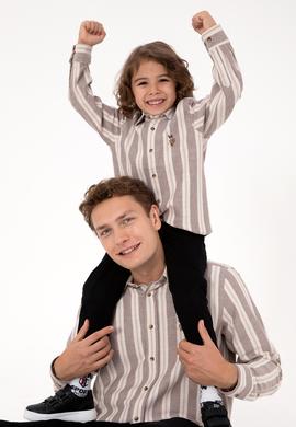 Erkek Çocuk Camel Uzun Kollu Gömlek - 50316660004