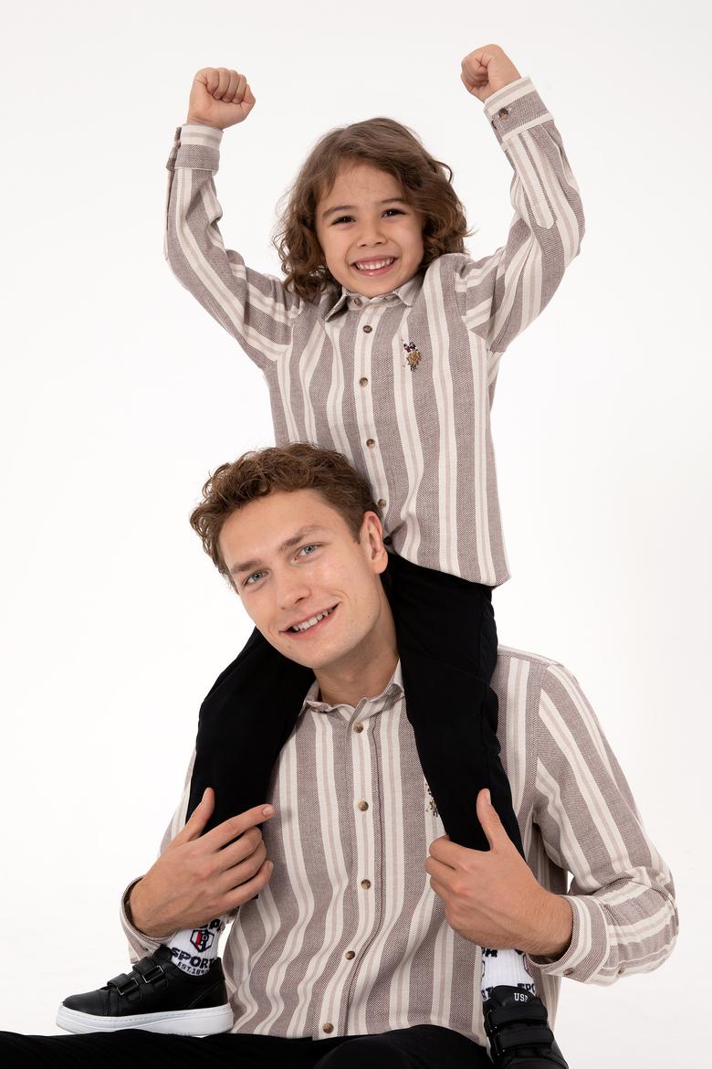 Erkek Çocuk Camel Uzun Kollu Gömlek - 50316660004