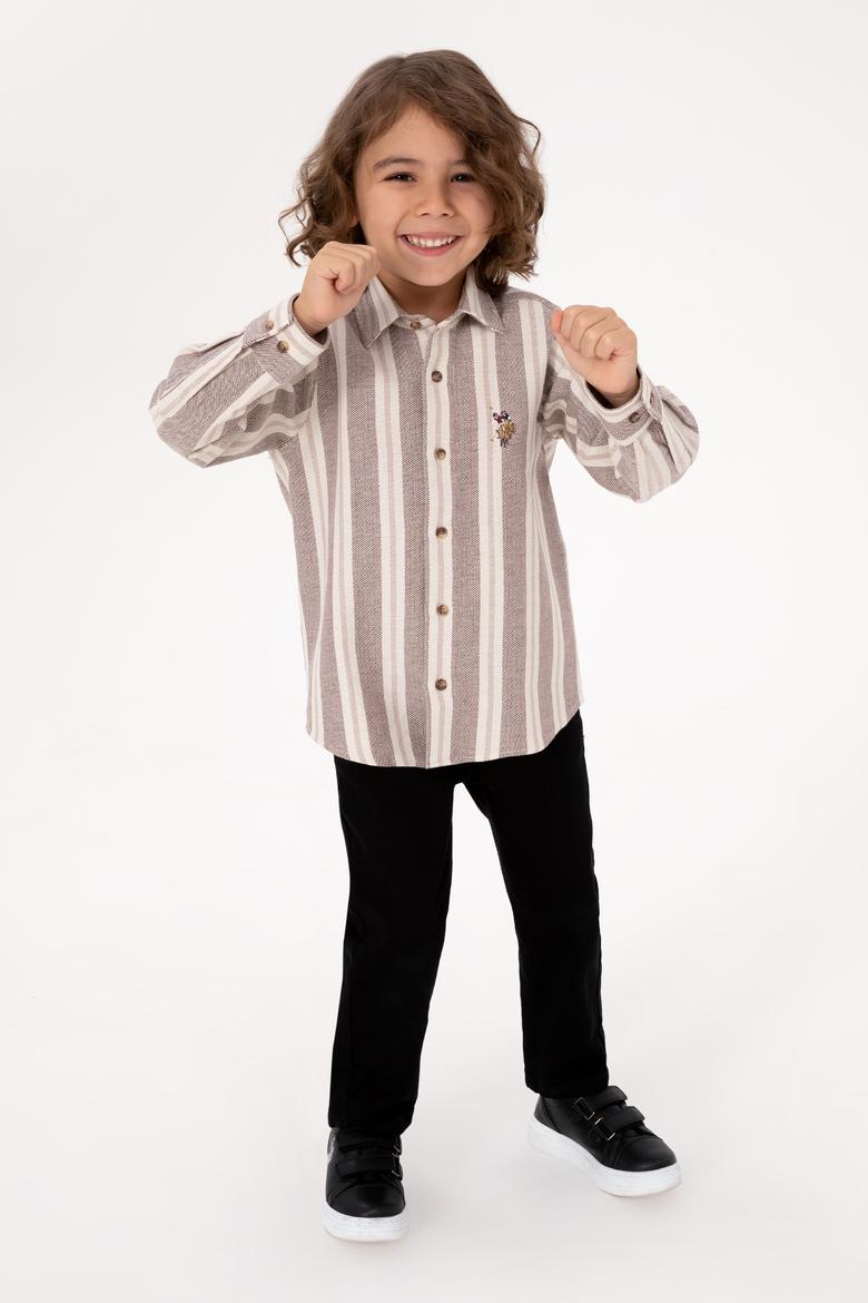 Erkek Çocuk Camel Uzun Kollu Gömlek - 50316660004