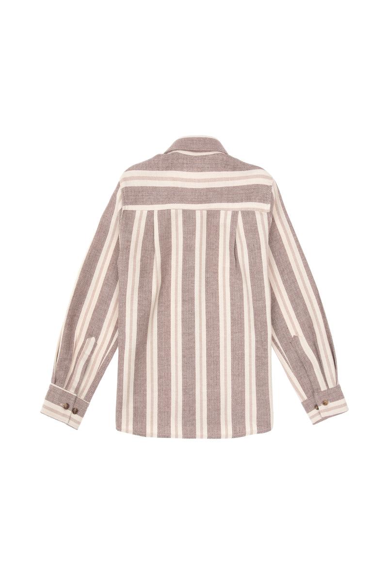 Erkek Çocuk Camel Uzun Kollu Gömlek