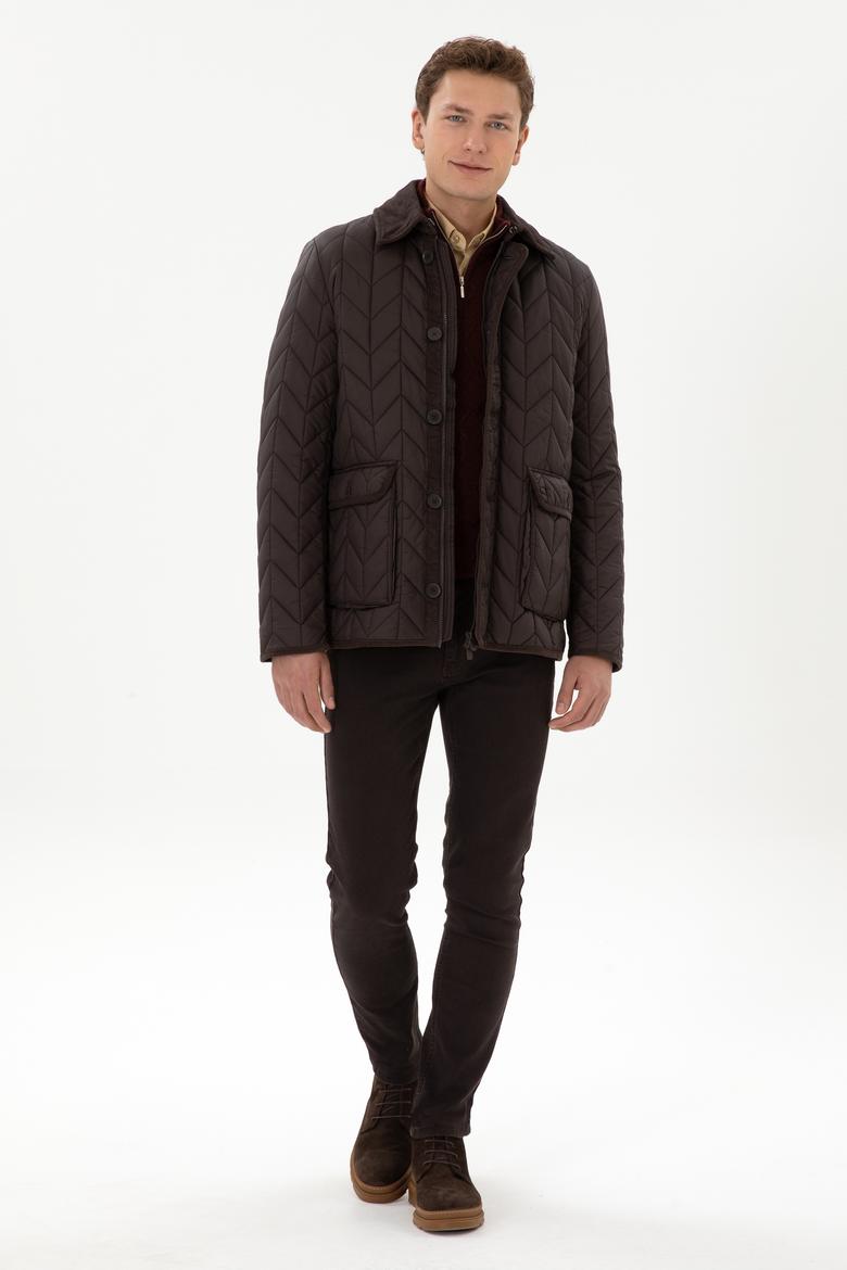 Erkek Koyu Kahverengi Mont - 50311624023