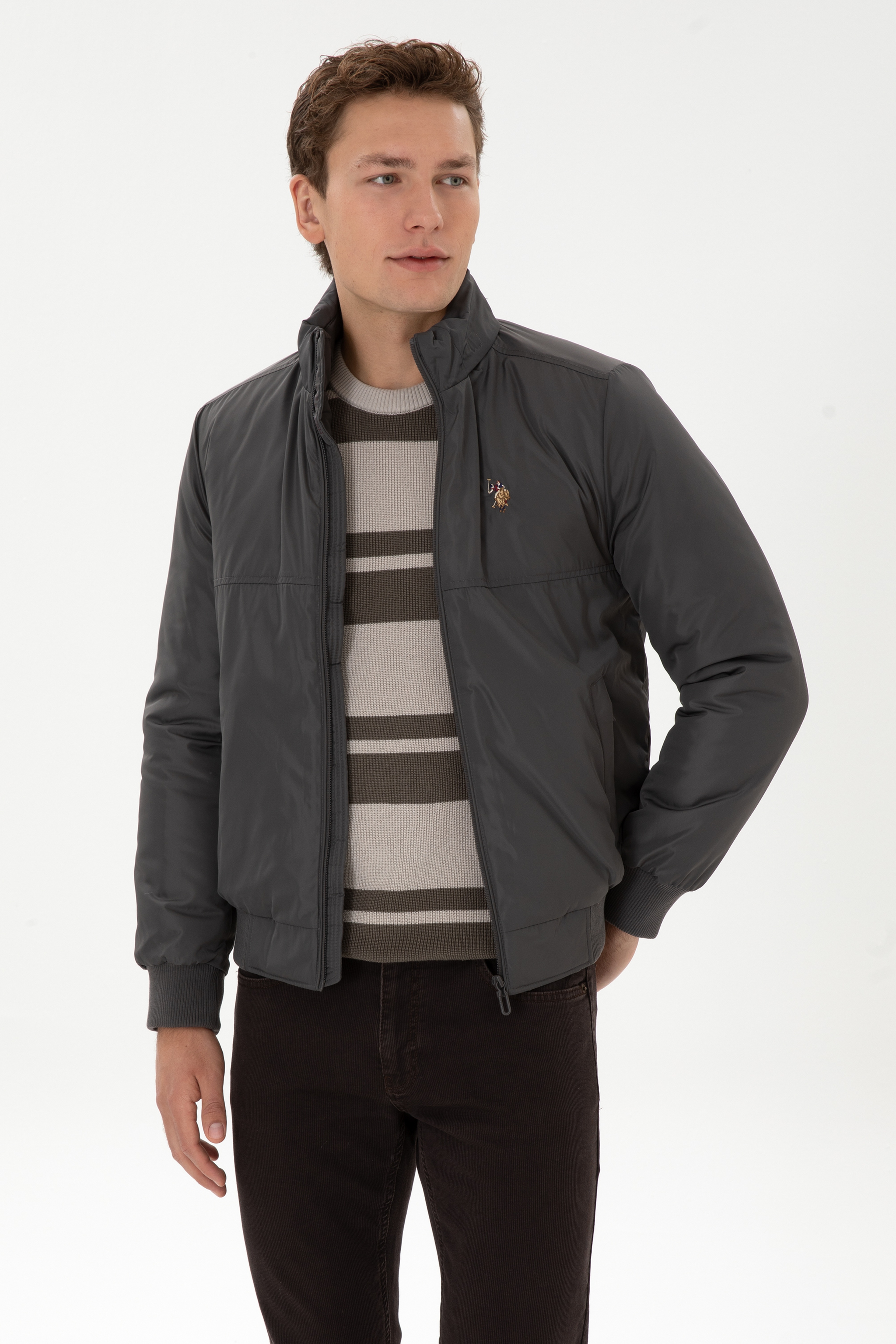 Erkek Gri Mont - Image 3