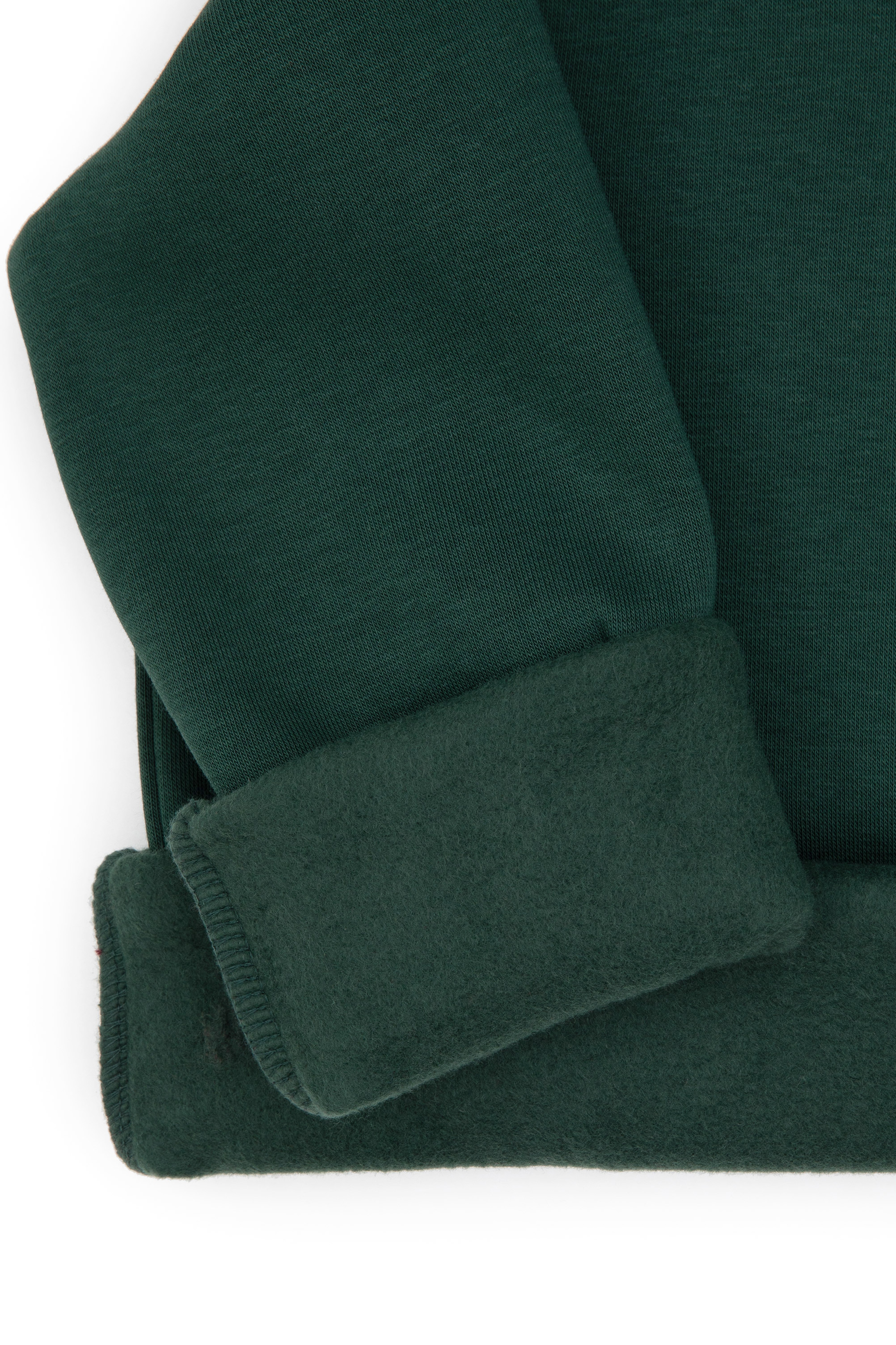 Erkek Çocuk Koyu Yeşil Basic Kapüşonlu Şardonlu Sweatshirt - Image 7