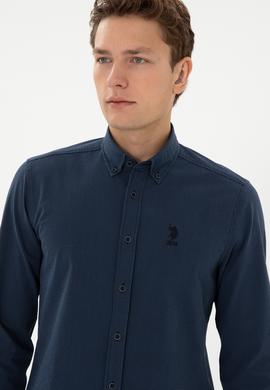 Erkek Lacivert Uzun Kollu Gömlek - 50308522008