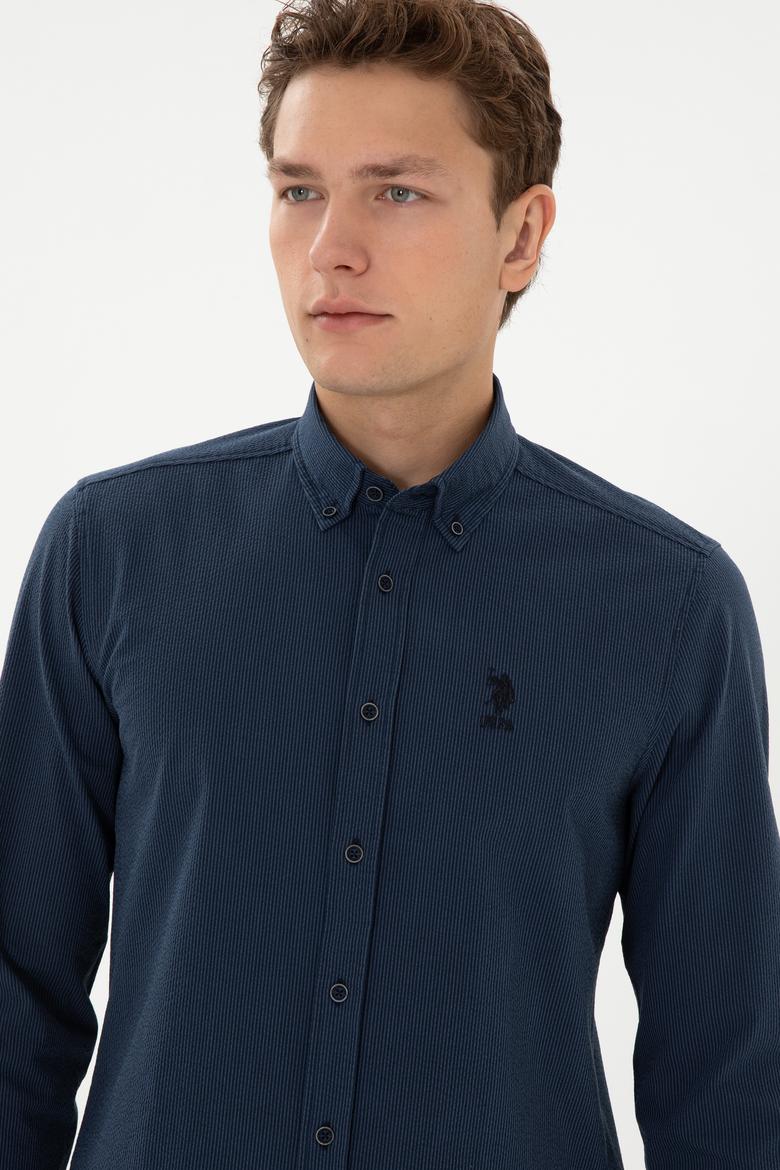 Erkek Lacivert Uzun Kollu Gömlek - 50308522008