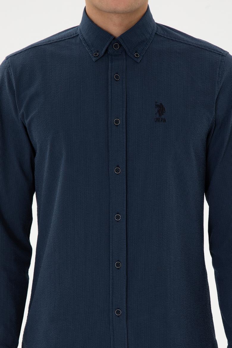 Erkek Lacivert Uzun Kollu Gömlek - 50308522008