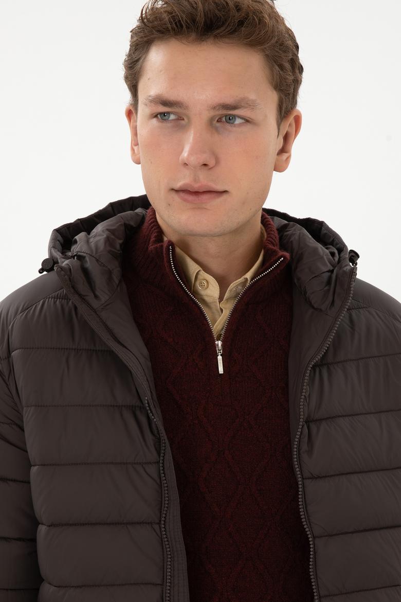 Erkek Koyu Kahverengi Mont - 50310049059