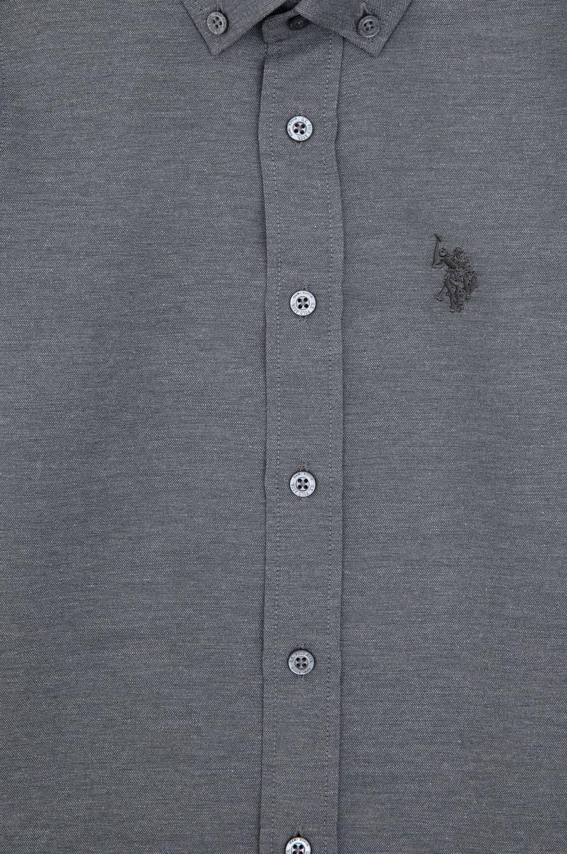 Erkek Çocuk Antrasit Uzun Kollu Basic Gömlek