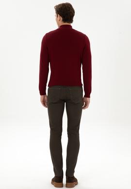 Erkek Kahverengi Slim Fit Jean Pantolon - 50310334020
