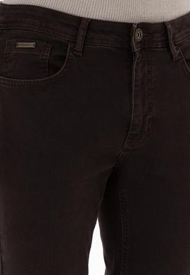Erkek Koyu Kahverengi Slim Fit Jean Pantolon - 50310364011