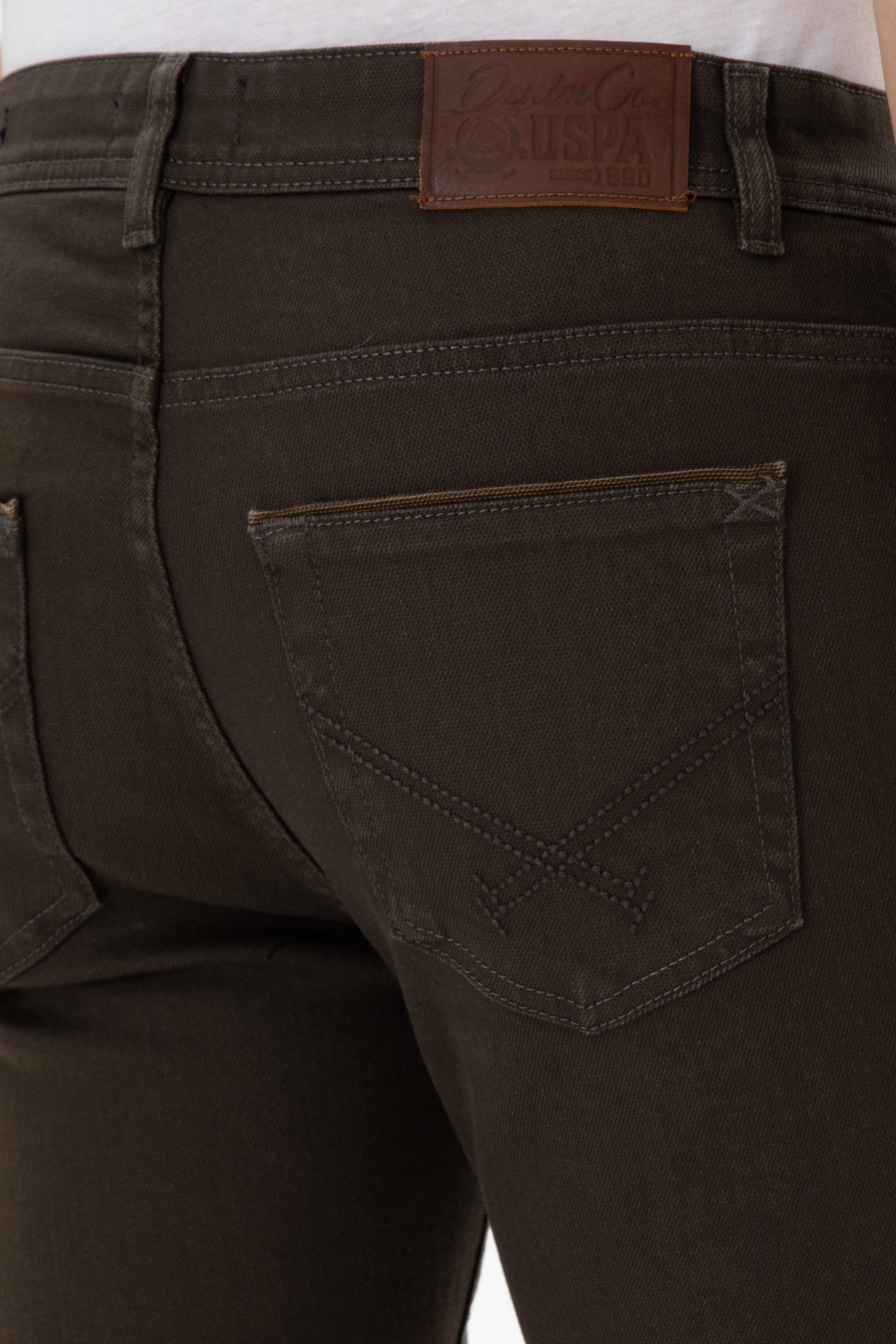 Erkek Kahverengi Slim Fit Jean Pantolon - Image 6