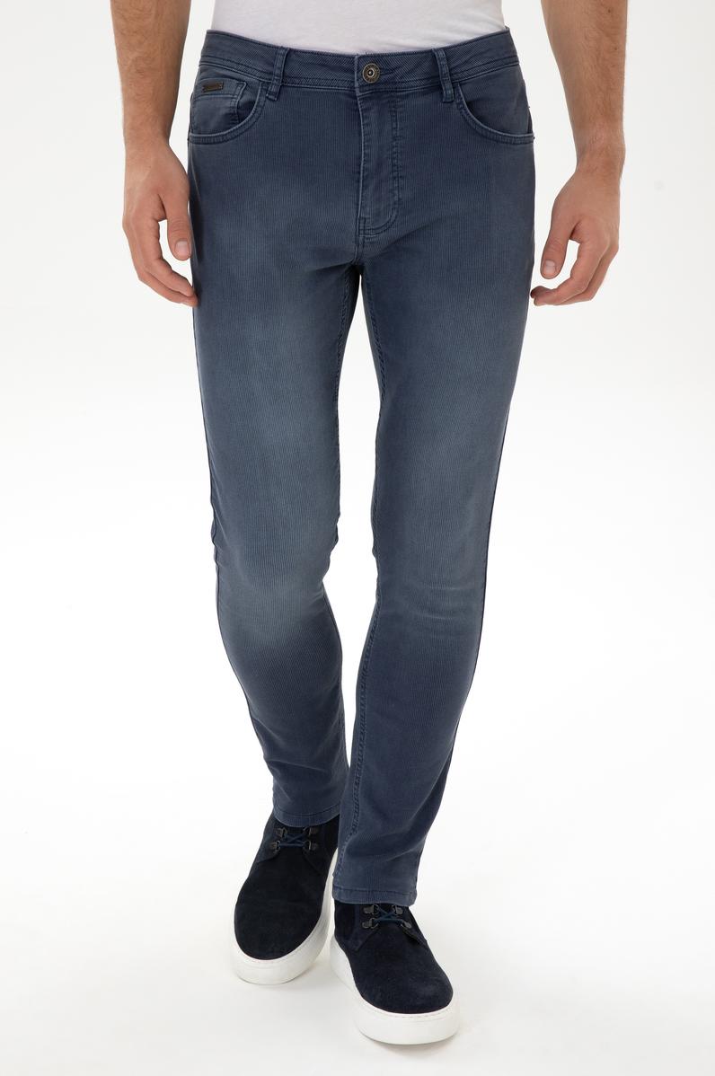 Erkek İndigo Slim Fit Jean Pantolon