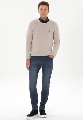 Erkek İndigo Slim Fit Jean Pantolon - 50310338014