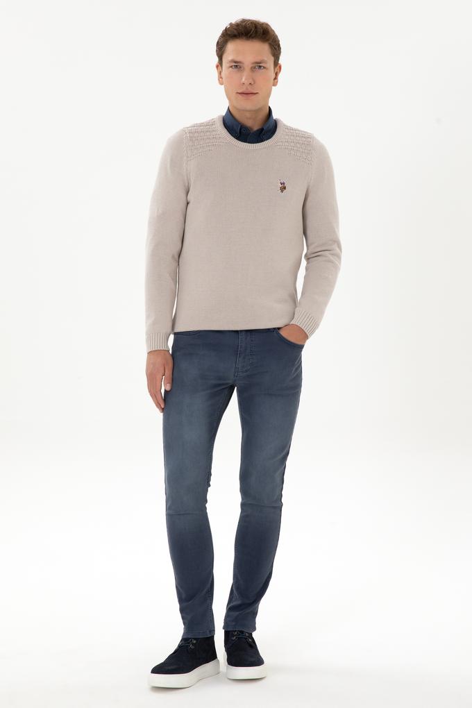 Erkek İndigo Slim Fit Jean Pantolon