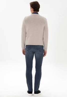 Erkek İndigo Slim Fit Jean Pantolon - 50310338014