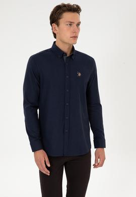 Erkek Lacivert Uzun Kollu Gömlek - 50308459006