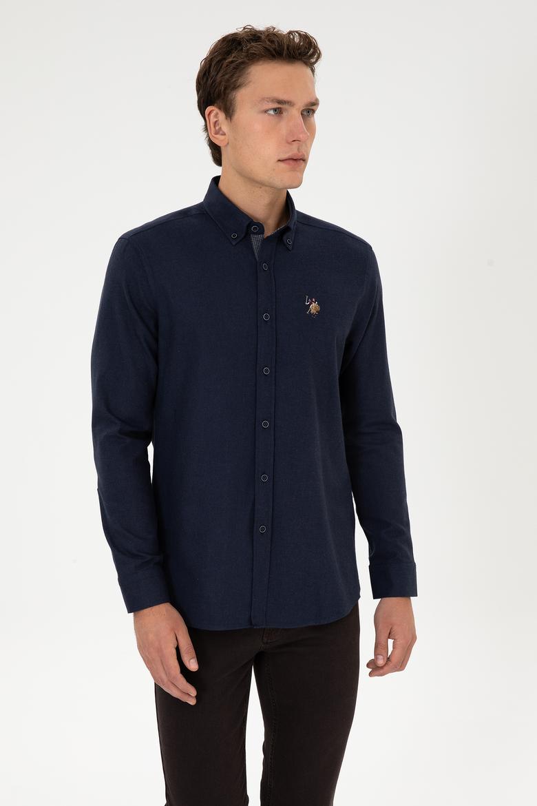 Erkek Lacivert Uzun Kollu Gömlek - 50308459006