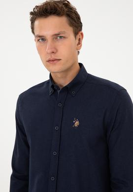 Erkek Lacivert Uzun Kollu Gömlek - 50308459006