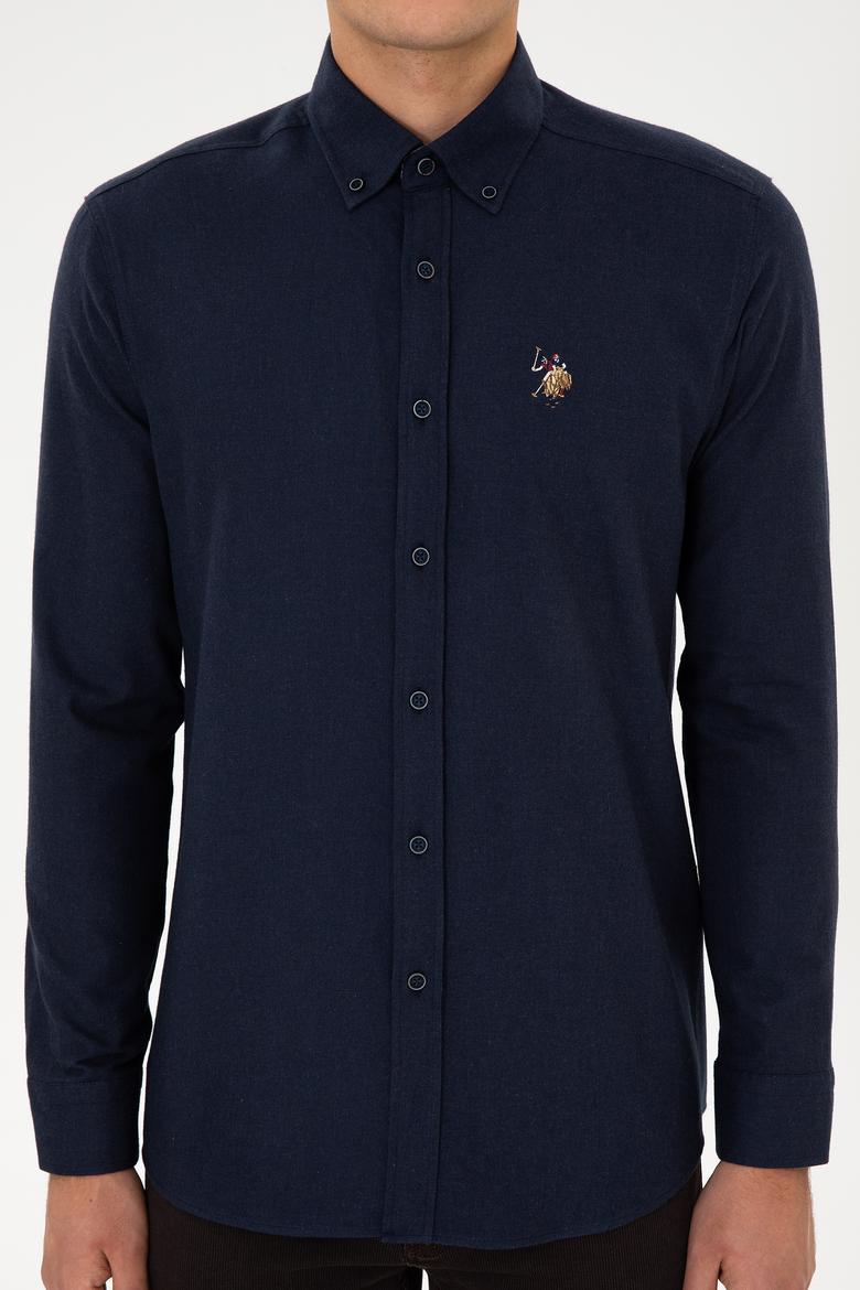 Erkek Lacivert Uzun Kollu Gömlek - 50308459006