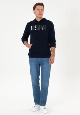 Erkek Mavi Loose Fit Jean Pantolon - 50308292020