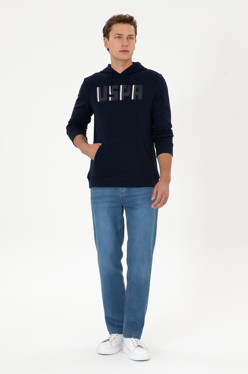 Erkek Mavi Loose Fit Jean Pantolon