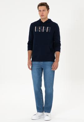 Erkek Mavi Loose Fit Jean Pantolon - 50308292020