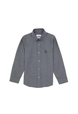 Erkek Çocuk Antrasit Uzun Kollu Basic Gömlek - 50316801043