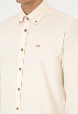 Erkek Krem Uzun Kollu Gömlek - 50315915053
