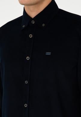 Erkek Lacivert Uzun Kollu Gömlek - 50315915042