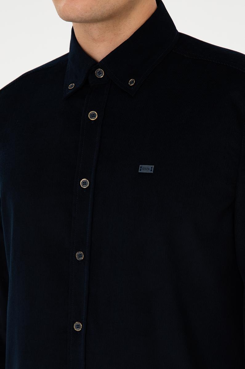 Erkek Lacivert Uzun Kollu Gömlek