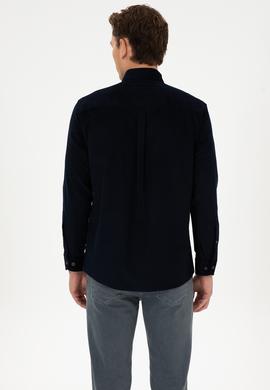 Erkek Lacivert Uzun Kollu Gömlek - 50315915042