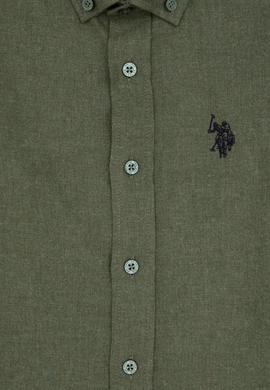 Erkek Çocuk Haki Uzun Kollu Basic Gömlek - 50316769131
