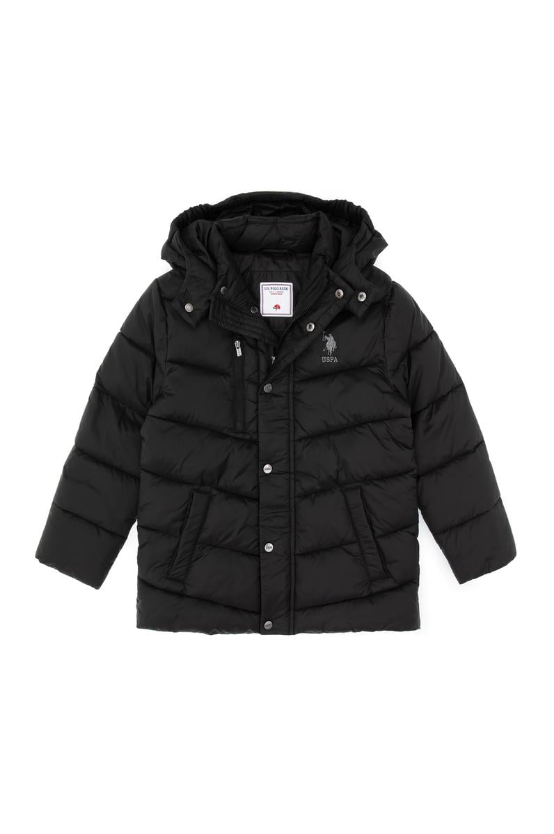 Erkek Çocuk Siyah Mont