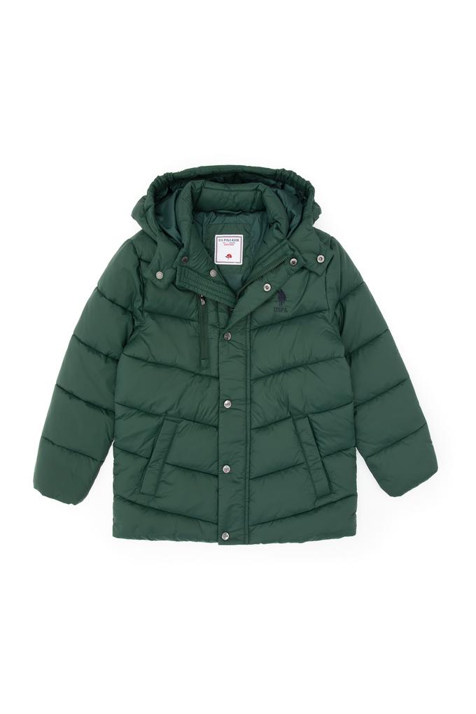 Erkek Çocuk Koyu Yeşil Mont
