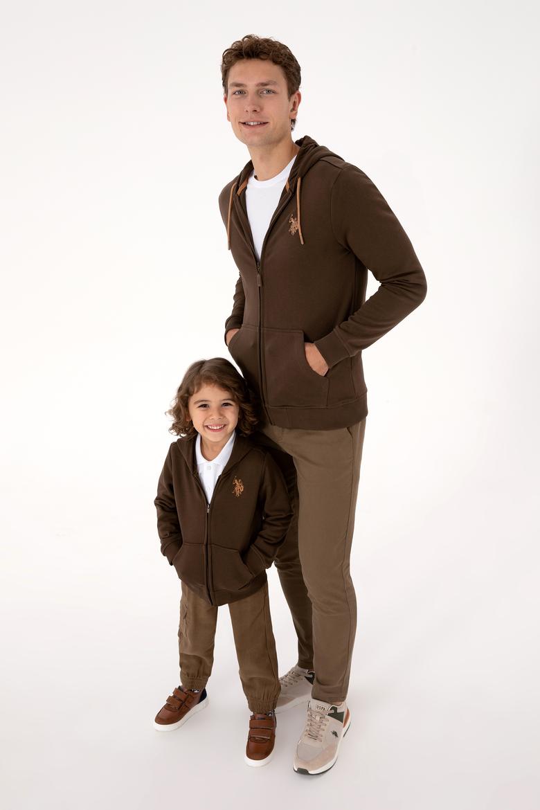 Erkek Kahverengi Örme Hırka - 50313748050