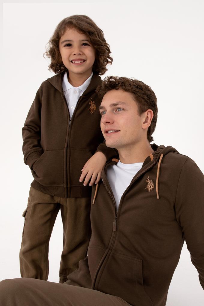 Erkek Kahverengi Örme Hırka