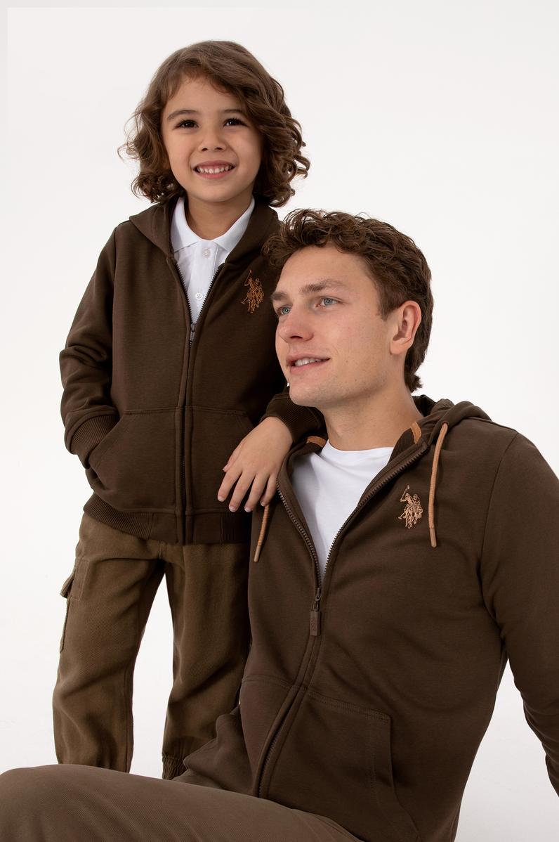 Erkek Kahverengi Örme Hırka