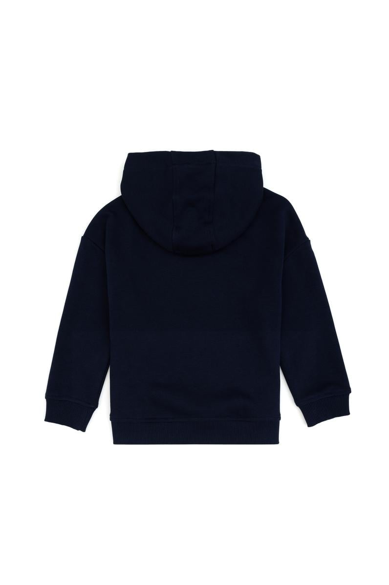 Erkek Çocuk Lacivert Kapüşonlu Sweatshirt