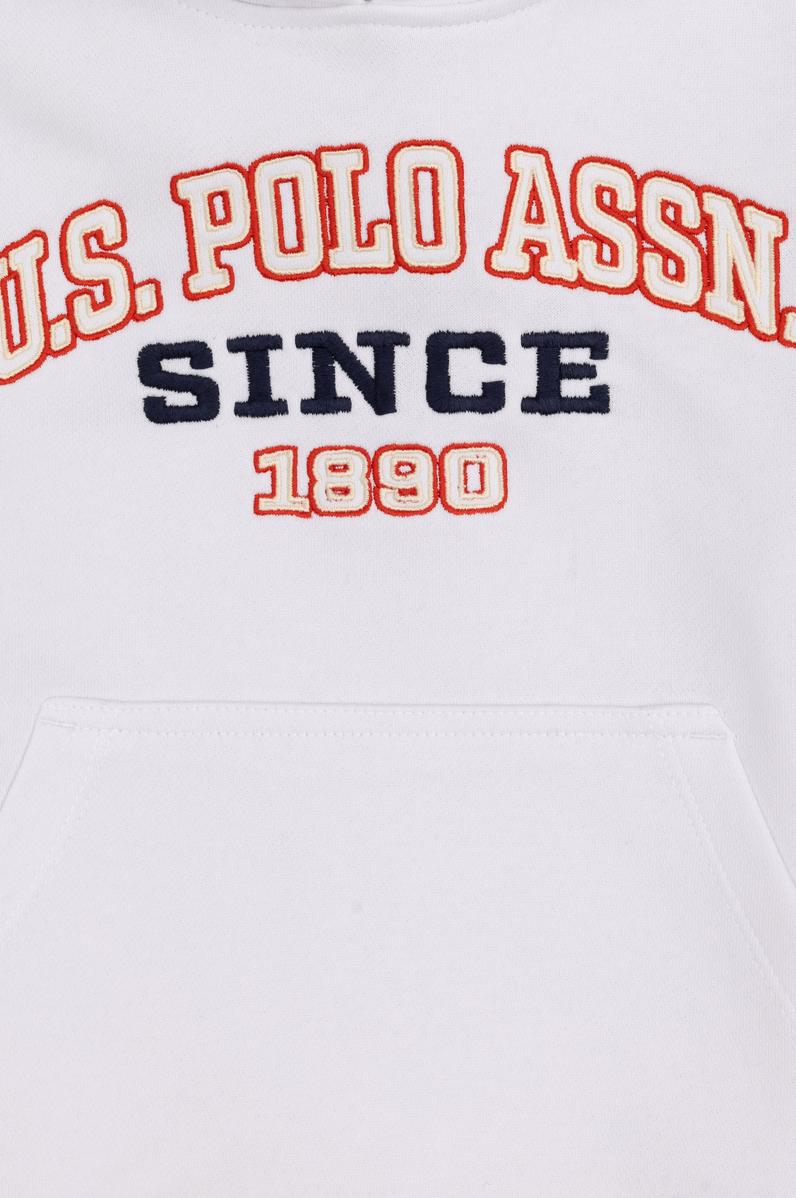 Erkek Çocuk Beyaz Kapüşonlu Sweatshirt