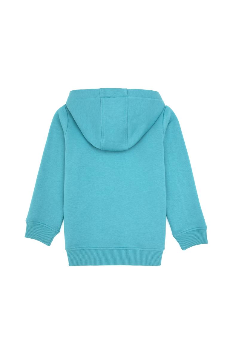 Erkek Çocuk Mint Kapüşonlu Basic Sweatshirt - 50313808188