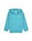 Erkek Çocuk Mint Kapüşonlu Basic Sweatshirt